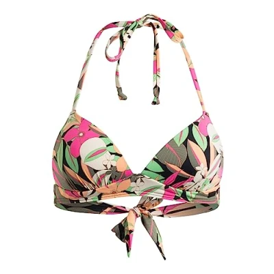 Afbeelding van Roxy Classics Halter NECK Bikinitop, Dames, Maat: 80 B/C, Anthracite