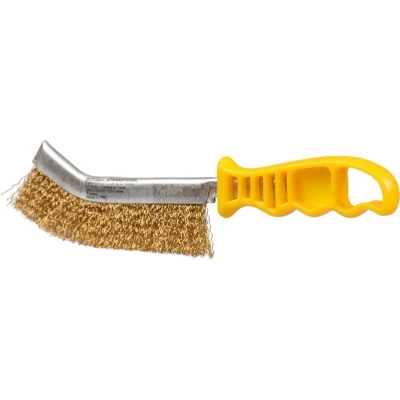 Afbeelding van Ironside Staalborstel gebogen messing