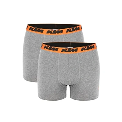 Afbeelding van KTM by Freegun Boxershorts voor heren, verpakking van 2 stuks, donkergrijs