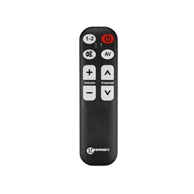 Image de Geemarc TV5 Télécommande 7 boutons noir