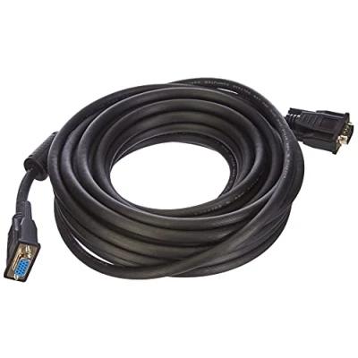 Image de VGA Logilink Cable ST/BU black 2x Ferrit Core 10M