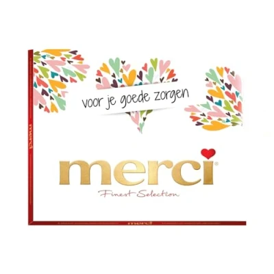 Afbeelding van merci voor je goede zorgen 250g Finest Selection Assorted chocolade bonbons