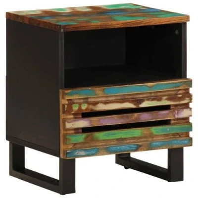 Afbeelding van Nachtkastje 40x33x46 cm massief gerecycled hout