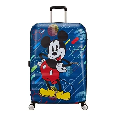 Afbeelding van American Tourister Wavebreaker Disney Spinner 77 mickey future pop Harde Koffer