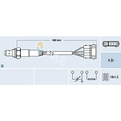 Afbeelding van Fae Lambda sonde 77128