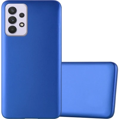 Afbeelding van Cadorabo Hoesje geschikt voor Samsung Galaxy A33 5G in METAAL BLAUW Beschermhoes gemaakt van flexibel TPU silicone Case Cover