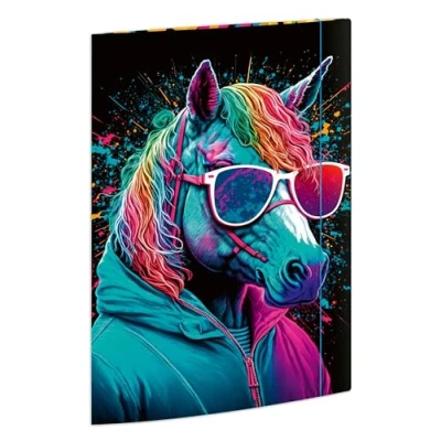 Afbeelding van RNK 3 stuks 46337 documentenmap neon 240 x 330 mm met elastische sluiting voor A4 formaat