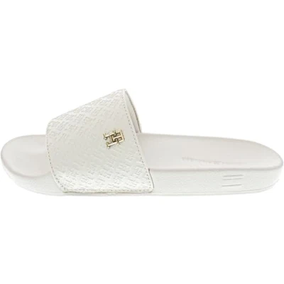 Afbeelding van Tommy Hilfiger Muiltjes, Dames, Maat: 41, Ancient white Textiel/ synthetisch