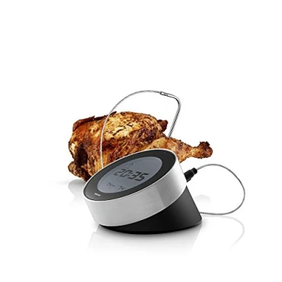 Afbeelding van Eva Solo Cook &#039;N Time Kookwekker Thermometer en Klok Silver / Aluminum