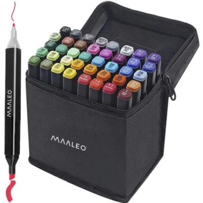 Afbeelding van MAALEO Double sided markers/pens 40 pcs. 24102