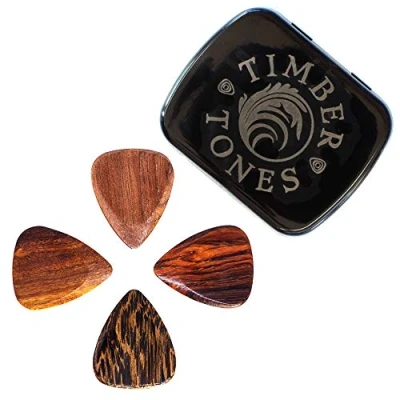 Afbeelding van Timber Tones Acoustic Guitar Mixed Tin / 4 verschillende plectrums