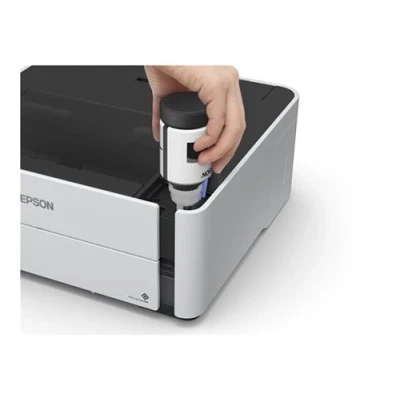Image de Epson EcoTank et M1180 Imprimante Noir blanc Recto verso jet d&#039;encre ITS A4/Legal 1 200 x 2 400 ppp jusqu&#039;à 15.4 ppm capacité : 250 feuilles USB 2.0, LAN, Wi Fi(n)