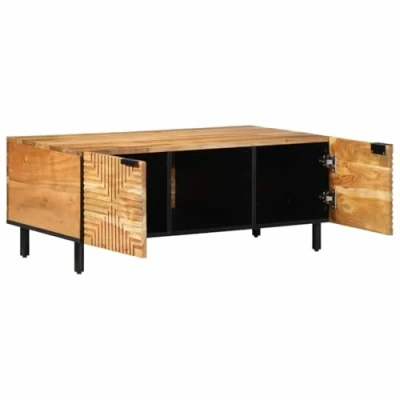 Afbeelding van vidaXL Salontafel Bruin, zwart
