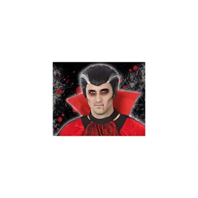 Afbeelding van Halloween pruik 42729 Brunette Zwart