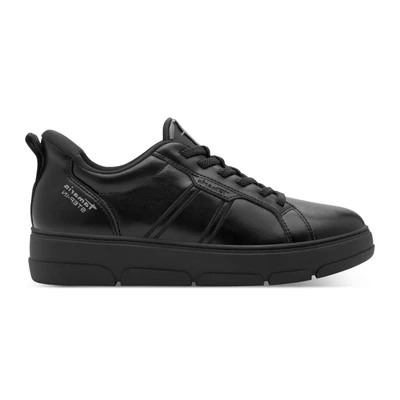 Afbeelding van Tamaris Sneakers laag, Dames, Maat: 40, Black uni Imitatieleer/ textiel