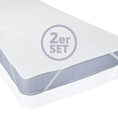 Afbeelding van Lumaland waterdichte matrasbeschermer in verschillende maten verkrijgbaar set van 2 100 cm x 200