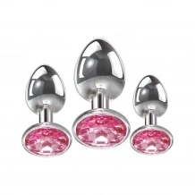 Afbeelding van Buttplug Gem Anal plug set roze