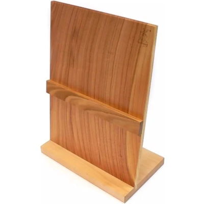 Afbeelding van Robert Herder Magnetische Messenblok met Voet 35,5 x 26,0 15,0 cm Kersenhout Exclusief Messen