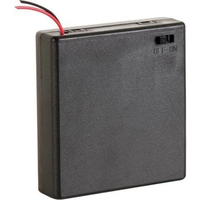 Afbeelding van Velleman BH341BSAA Batterijhouder 4 AA (penlite) Kabel (l x b h) 70 65 19 mm