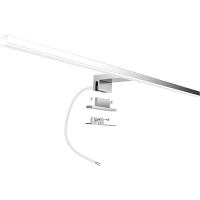 Afbeelding van Led Spiegellamp Badkamer 10w 820lm 60cm 230v 4000k Aogled, Roestvrij Staal 3 in 1 Ip44 Klasse Ii Slim 300 mm Badspiegellamp,Geen Flikkering,Spiegelvoorzijde/Kast/Wandverlichting Neutraal Wit 600