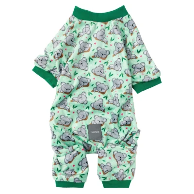 Afbeelding van Fuzzyard Pyjama Dream Time Koalas Lichtgroen&amp;Groen Hondenkleding 5