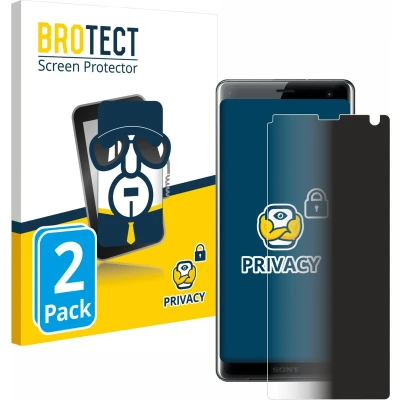 Afbeelding van BROTECT privacy screenprotector voor Sony Xperia XZ3 Folie Beschermfolie Blauwlichtfilter (2 Stuks)