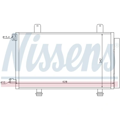 Afbeelding van Nissens Airco condensor 94979