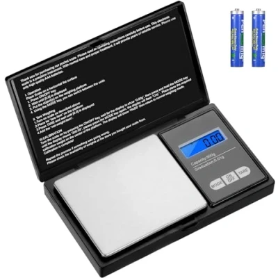 Afbeelding van Aurora &amp; Tithonus precisiekeukenweegschaal 500 g / 0.01 g, elektronische keukenweegschaal, zakweegschaal met LCD scherm, mini digitale weegschaal, tarrafunctie voor sieraden, thee, koffie