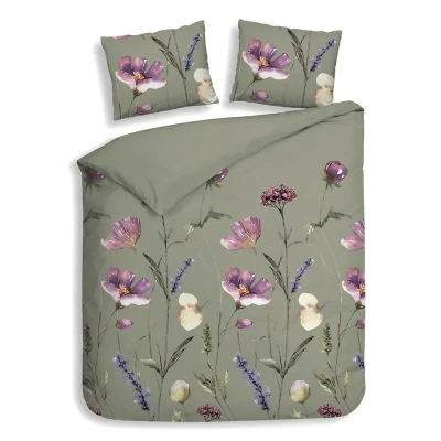 Afbeelding van Heckettlane Vico Dekbedovertrek Lits jumeaux 240x200/220 cm Green