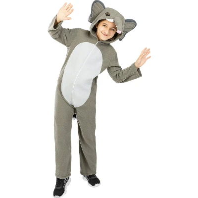Afbeelding van FUNIDELIA Olifant Kostuum Onesie voor Kinderen 122 134 cm