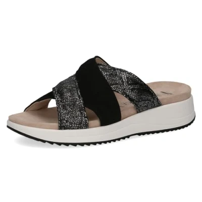 Afbeelding van Caprice Muiltjes, Dames, Maat: 39, Black comb Leer
