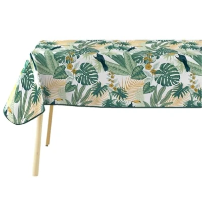 Afbeelding van douceur d&#039;intérieur, Rechthoekig tafelkleed (140 x 240 cm) Guyana, pvc, Textilia