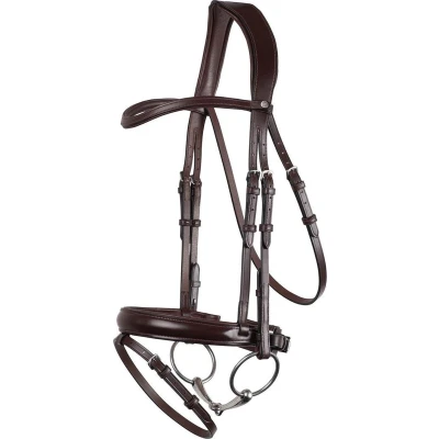 Afbeelding van Montar Hoofdstel Normandie Dressuur Eco Leer Bruin Pony