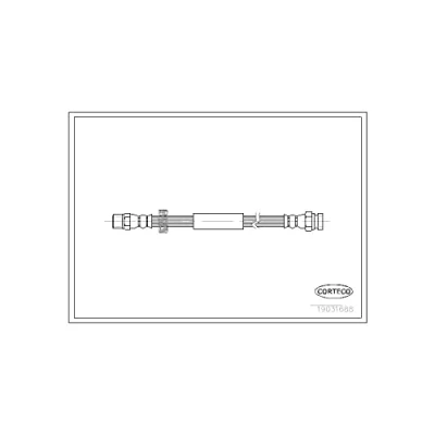 Afbeelding van CORTECO 19031688 Remslang Achteras 370mm