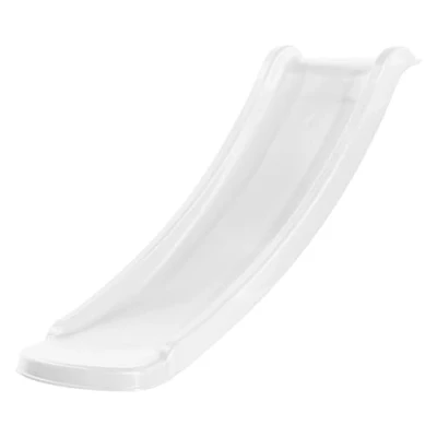 Afbeelding van AXI Sky120 Glijbaan in Wit 118 cm Aanbouwglijbaan van Kunststof voor Platformhoogte 60cm Aanbouw element speelhuisje / speeltoestel