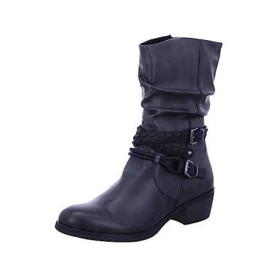 Afbeelding van Marco Tozzi Laarzen anthracite, Dames, Maat: 38, Anthracite Hoogwaardig imitatieleer