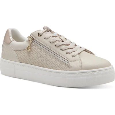 Afbeelding van Tamaris Dames 1 23313 41 Sneakers voor dames, Ivory Gold Cream