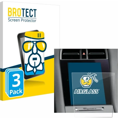 Afbeelding van BROTECT Screenprotector voor Porsche Taycan 2021 Infotainment System Folie Beschermfolie Beschermglas transparant (3 Stuks)
