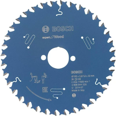 Image de BOSCH 2608644026 lame de scie circulaire Expert pour le bois, 165 x 30 2.6 mm, 36T