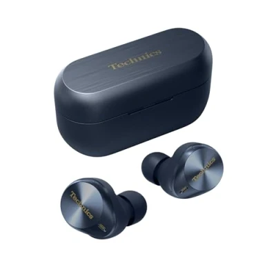 Afbeelding van Technics EAH AZ80E A Draadloze hoofdtelefoon met ruisonderdrukking, bluetooth, in ear geïntegreerde microfoon, aanpasbare pasvorm, tot 7 uur speeltijd, nachtblauw