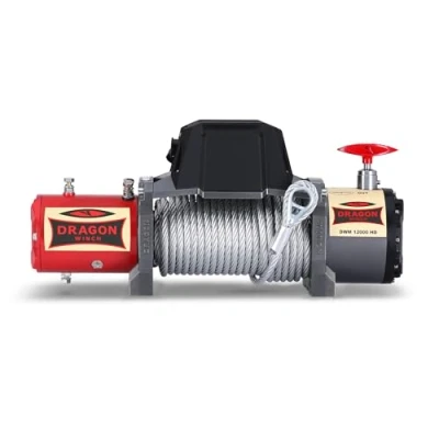 Afbeelding van Dragon Winch Maverick Elektrische lier 12 V 12000 lbs / 5443 kg met staalkabel 20 m voor auto, sleepwagens en stadsvoertuigen Draadloze afstandsbediening + lieraccessoires IP67 waterdicht