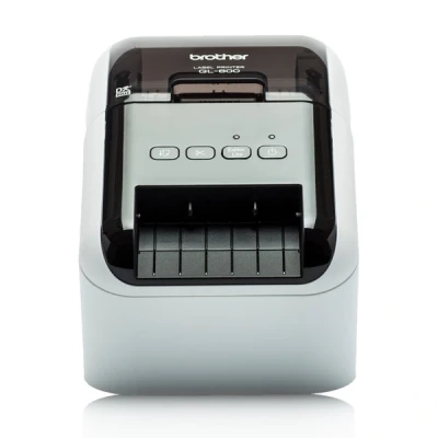 Image de Brother QL 800 Imprimante d&#039;étiquettes deux couleurs (monochrome) thermique direct rouleau (6,2 cm) 300 x 600 ppp jusqu&#039;à 148 mm/sec USB 2.0, hôte outil de coupe