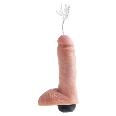 Afbeelding van Huidkleurige spuitende dildo 20 cm