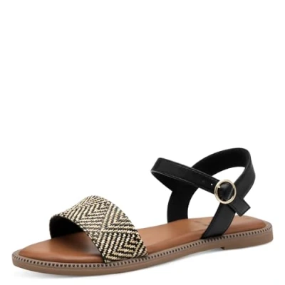 Afbeelding van s.Oliver Sandalen, Dames, Maat: 41, Black Schoenen
