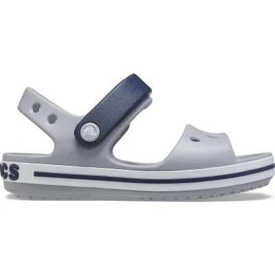 Afbeelding van Crocs Crocband Sandal KIDS Badslippers voor kinderen, Maat: 22/23, Light grey/navy Kunststof