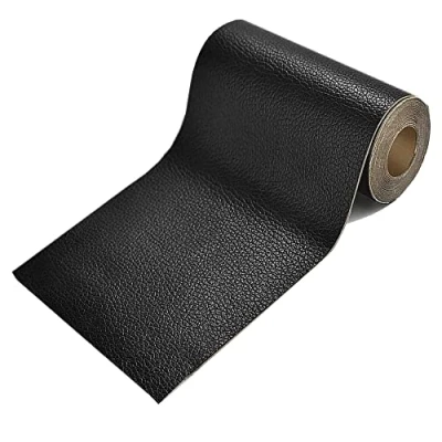 Afbeelding van GELAISI lederen Patch Kit 20 * 200cm, 1 rol zelfklevende PU leder reparatie kit, Simili zelfklevend, voor bank, autostoel, meubels, jasje (zwart)