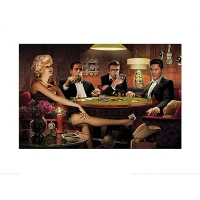 Afbeelding van Kunstdruk Four of A Kind Chris Consani 80x60cm