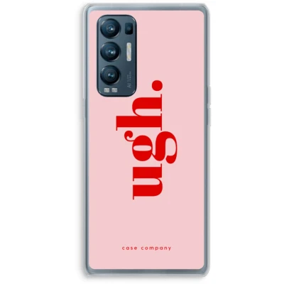 Afbeelding van Case Company® hoesje geschikt voor Oppo Find X3 Neo Ugh Soft Cover Telefoonhoesje Bescherming aan alle Kanten en Schermrand
