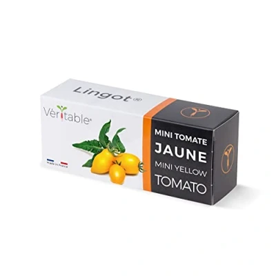 Afbeelding van Lingot Mini tomaat geel compatibel met echte binnenmoestuin en Exky® kant klare navulverpakking substraat geïntegreerde zaden