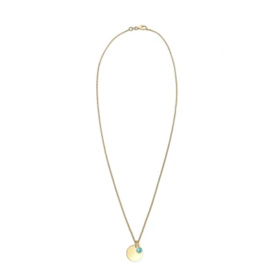 Afbeelding van Elli Birthstone November Ketting, Dames, Maat: 45, Hellblau